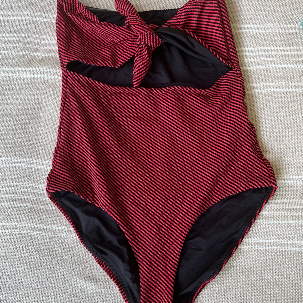 Onia Stripe Marie Cutout One Piece - Picture 4 of 4